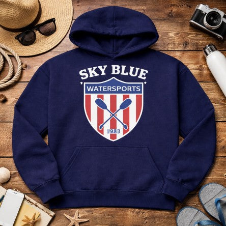 Oar Crest – Navy Hoodie