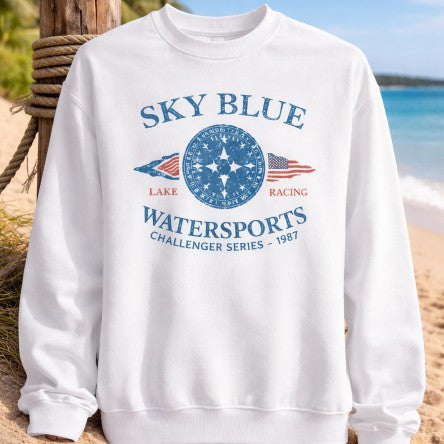 Challenger Compass – White Sweatshirt